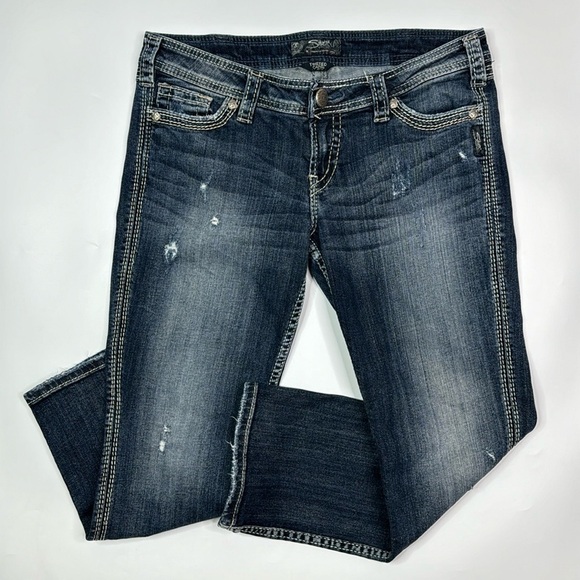 Silver Jeans Twisted Capri Jeans Size 30 - Picture 1 of 11